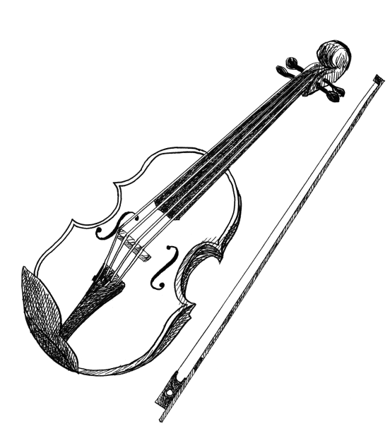 バイオリンのイラスト